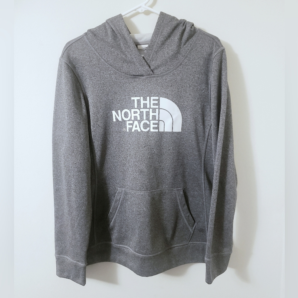 The North Face Woman's Large Charcoal Gray Hooded Sweatshirt